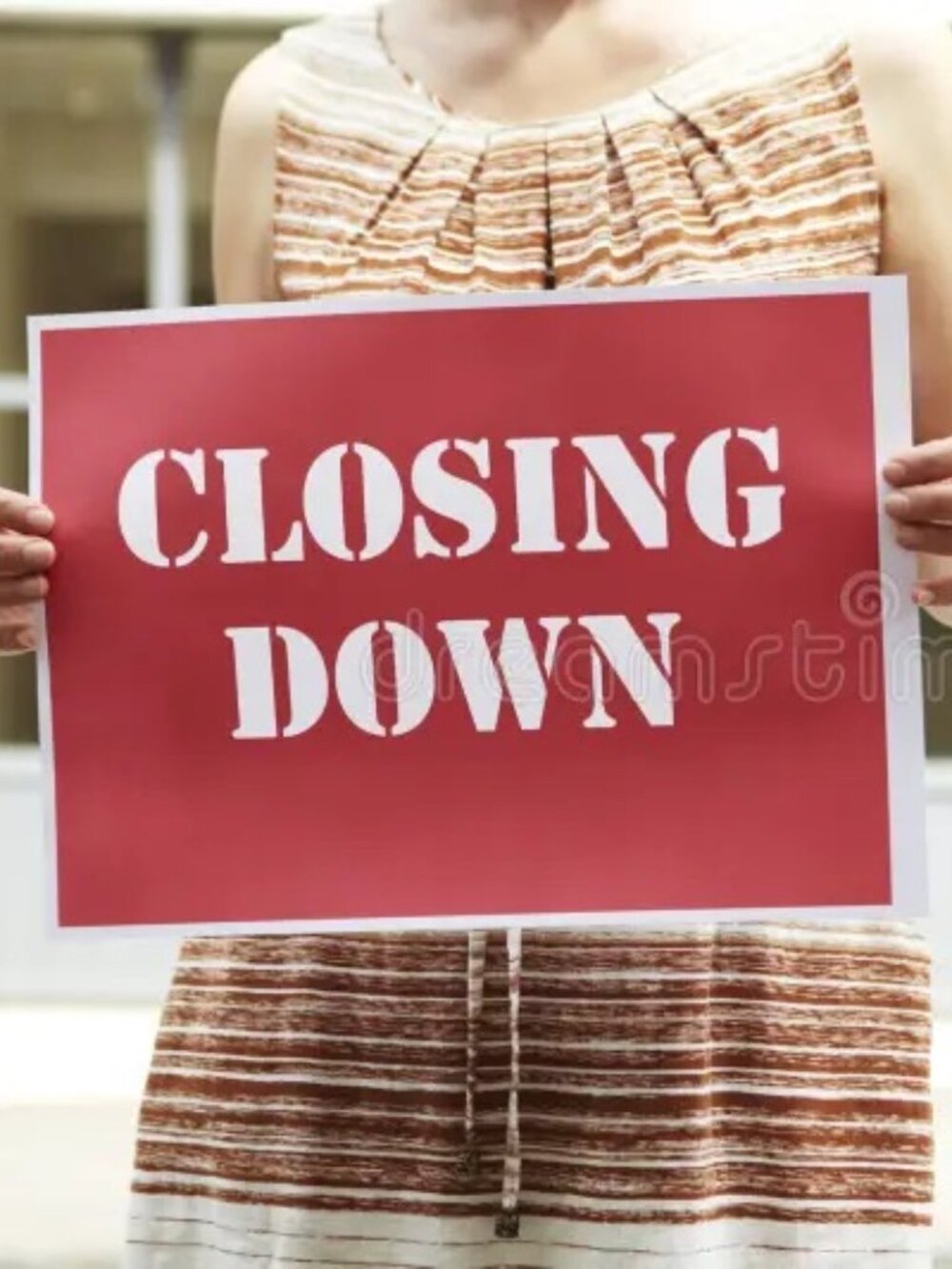 SHOP CLOSING 11 SEP 2026